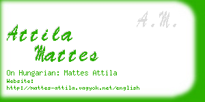 attila mattes business card